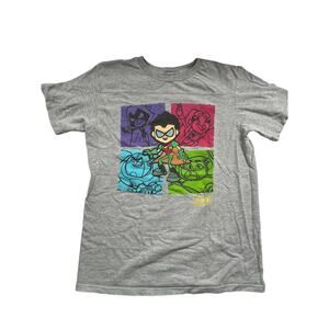 Teen Titans Go T-Shirt Multi Colored Various Characters - Youth Large